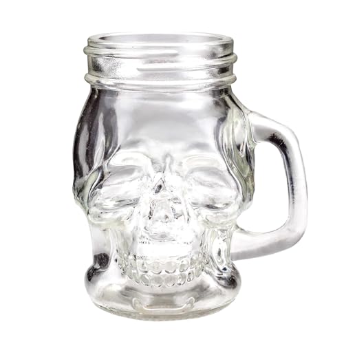 BARCONIC® SKULL MASON JAR with HANDLE - 4OZ