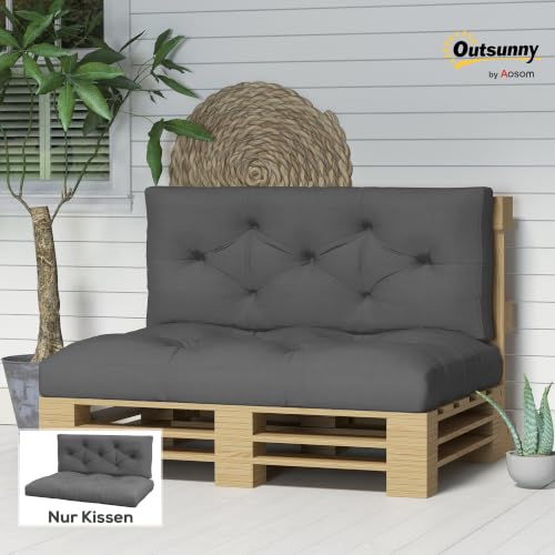 Cojín de 2 plazas impermeable y con protección UV para sofá palé 3