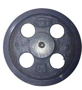 Pulley 10-Inch 2-B V-Belt - Double Groove Industrial Iron Pulley for Power Transmissiom