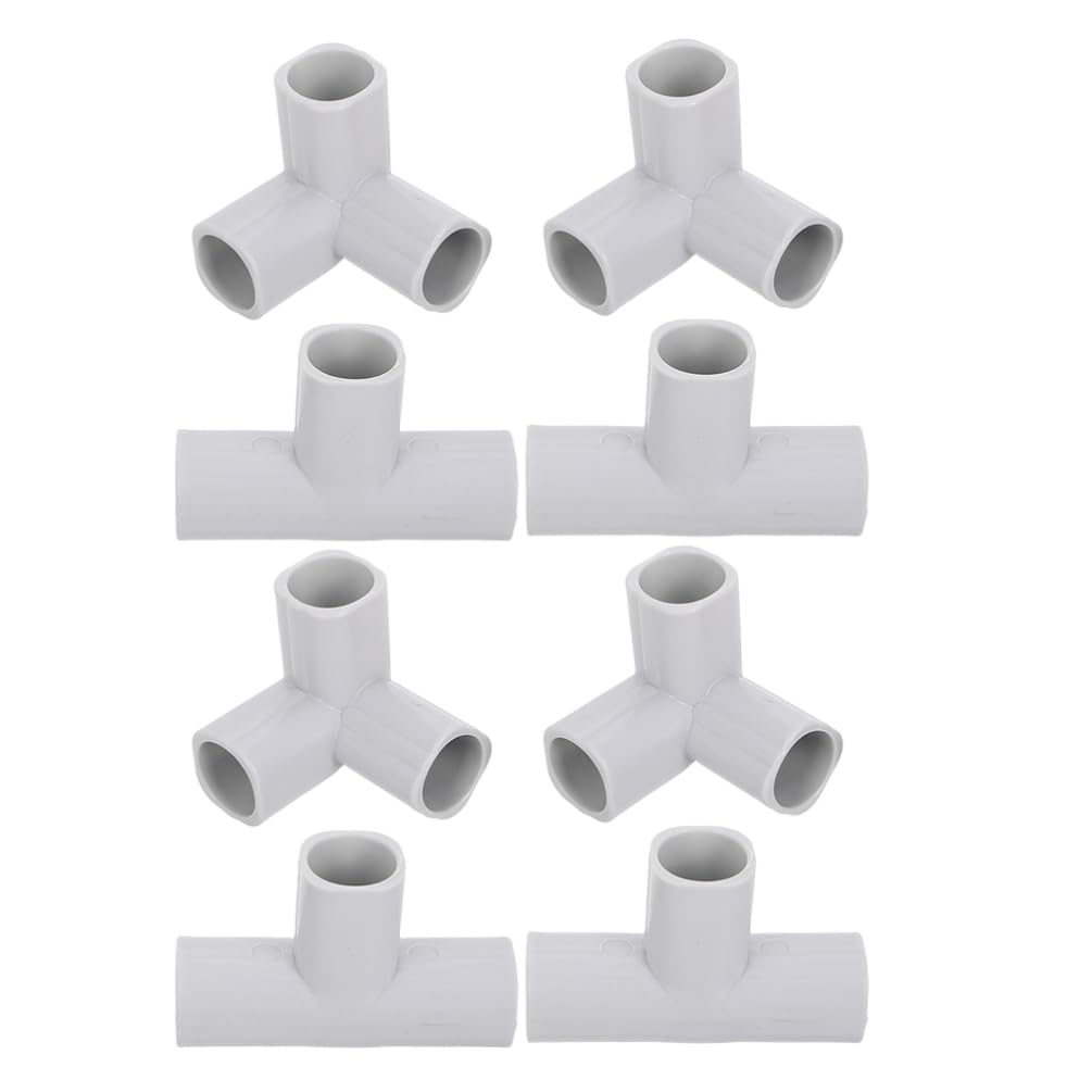 ERINGOGO 8pcs Baby Playpen Connectors T Shaped Joints Baby and Pet Gate Replacement Parts for Baby Playpen Accessories
