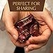 Brown & Haley Almond DARK ROCA Canister, Individually Wrapped Dark Chocolate Candy, Buttercrunch Toffee with Almonds Covered in Chocolate, 10 Ounces (Pack of 1)