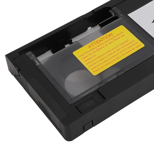 Adaptateur de Cassette VHS C, Adaptateur de Cassette pour Caméscopes Compatible avec Les Cassettes S VHS C, S VHS, Commande à Une Touche, Non Compatible avec 8 Mm/MiniDV/pour Hi8