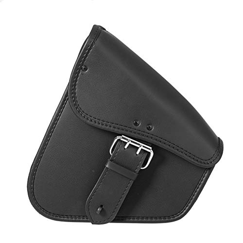 Nomad USA Universal Black Leather Quick Release Motorcycle Swing Arm Bag