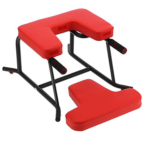 Yoga-Headstand-Hocker, Bench Yoga-Stuhl für Familie und Fitnessstudio, für Yoga-Übungen und Körperheben, Edelstahl + PU, 62 x 48 x 36 cm - Image 5
