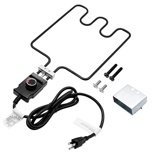 1500 Watt Heating Element Compatible with Masterbuilt Electric Smoker and Grill, with Adjustable Thermostat Cord Controller, Replacement Parts for Masterbuilt Smokers & Turkey Fryers