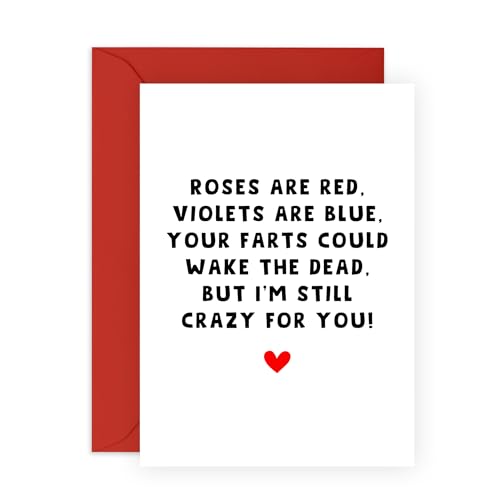 Central 23 Divertida tarjeta de aniversario para él – Your Farts Could Wake The Dead – Tarjetas de cumpleaños descaradas para hombres y mujeres – Regalos para marido, esposa, novio, novia – Viene con