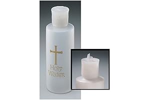 Catholic Christian Cross Gold Holy Water Bottle