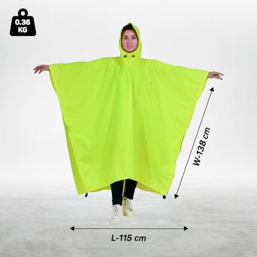Image of ROCKSPORT Unisex Outdoor Rain Poncho for Adult,Multi Use, Waterproof, Lightweight, Reusable & Packable, One Size Fits Most