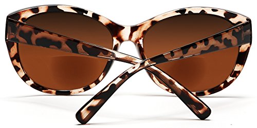Samba Shades Reader Sunglasses For Women Bifocal For Reading Under The Sun Cateye Glasses Brown Tortoise 3.00 #TOP5