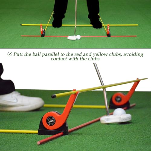 Porte-bâton d'alignement de golf outil correcteur de putting pour joueurs - 6