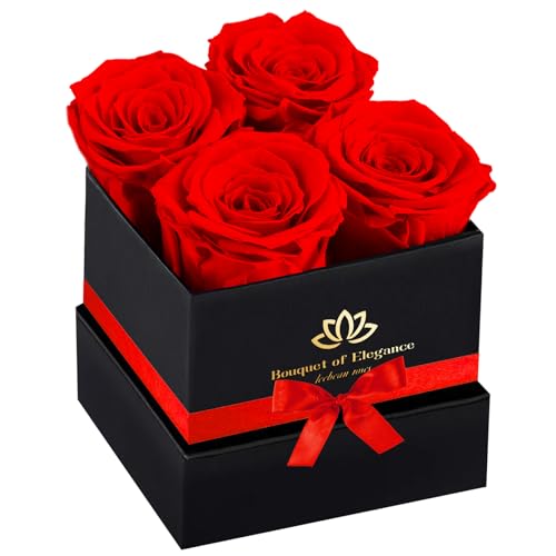 Single Forever Roses Luxury Gift for Women/Men, Birthday Gifts for Women,Flowers Gifts for Girlfriend,Wife,Mom,Anniversary,Valentine's Day,Wedding,Graduation,Presents for Her,Red