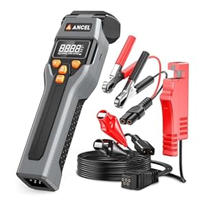 ANCEL LT70 Luz de sincronización digital automotriz, pistola de luz de encendido inductivo con tacómetro, prueba de avance, permanencia y voltaje, LED de alto brillo y carga tipo C, para motores de