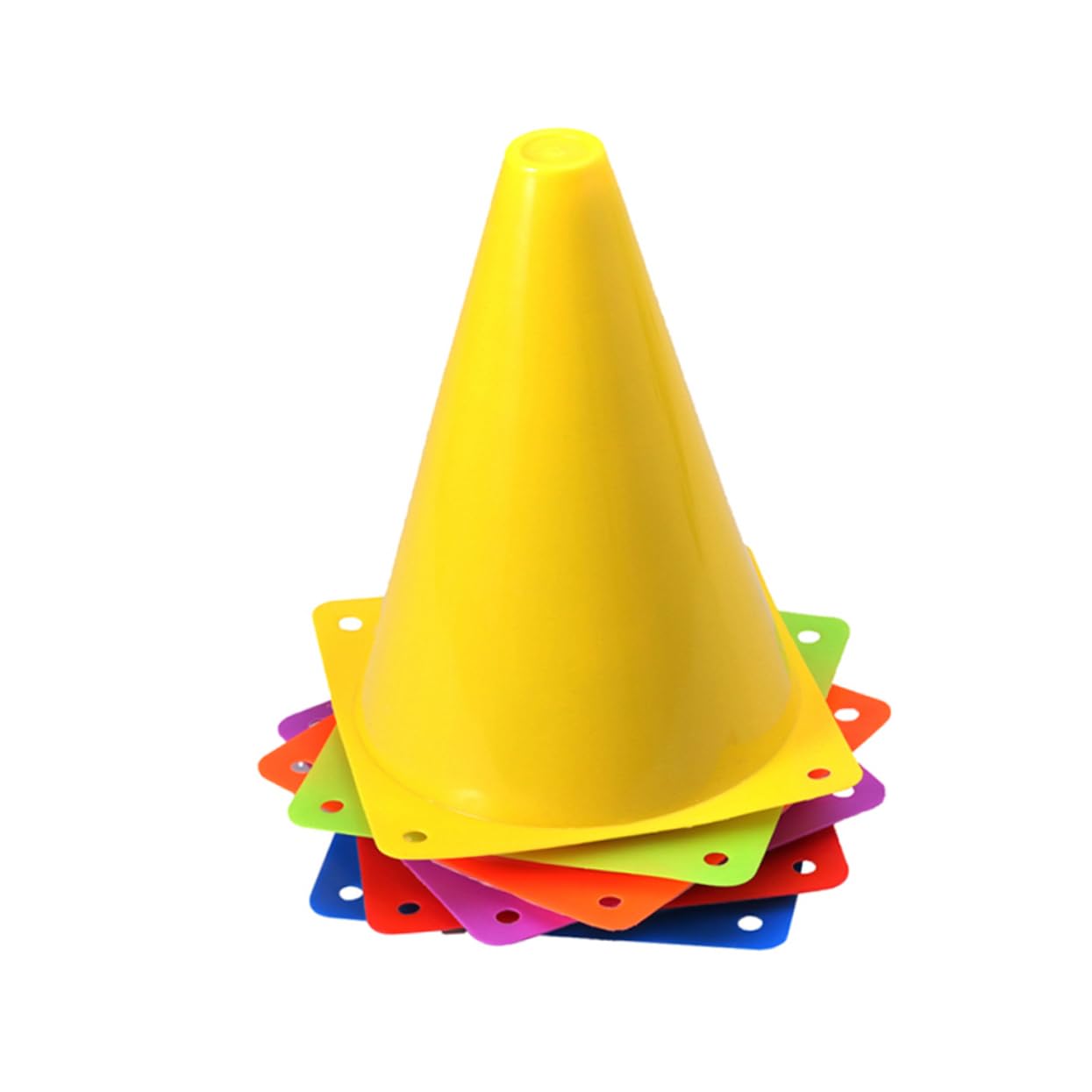 24piezas Conos De para Entrenamiento De Fútbol Plástico Forma De Cono Equipo Deportivo para Futebol Cones De Entrenamiento De Fútbol para Herramientas Auxiliares