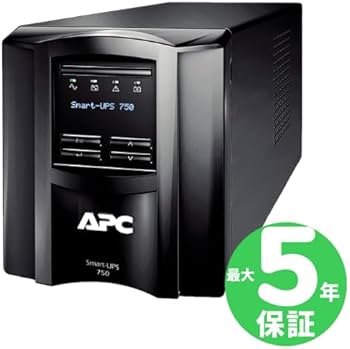 Amazon | APC 無停電電源装置 UPS 750VA/500W SMT750J5W 5年保証