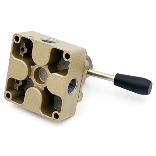 Baomain Pneumatic Rotary Lever Hand Control Valve HV03 PT 3/8 3