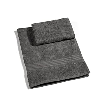 Caleffi Set Asciugamani Bagno con Ospite – 2 Pezzi, 55x105 cm e 40x60 cm, Cotone 100% Morbido e Assorbente, Ideale per Viso, Bagno e Ospitalità - Asciugamani Ospiti