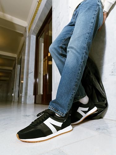 Image of Kizik Slip On Sneakers: Milan - Comfortable, Retro Nylon & Suede, Mens & Womens Walking Shoes with Arch Support, Hands Free Convenience, Wear All-Day