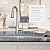 Moen Sleek Black Stainless One-Handle, Single-Hole Pulldown Kitchen Faucet with PowerBoost Technology for Faster Water Flow, 7864BLS