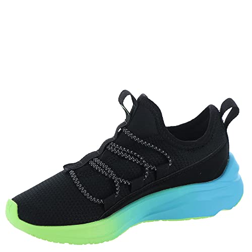 Image of PUMA Softride One4All Fade PS Boys ToddlerYouth Slip On 125 M US Little Kid BlackLimeAqua