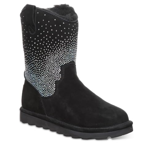 Bearpaw Serafina Women's Rhinestone Glittered Boots Black - 8 Medium