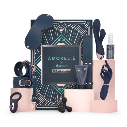 AMORELIE Erotischer Adventskalender für Paare Singles & Erwachsene | Erotik-Set für Einsteiger mit 24 sinnlichen Überraschungen (Original 2025)