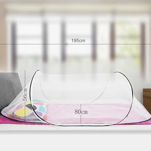 Tienda mosquitera plegable para cama, ligera y ventilada miniatura 7