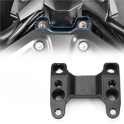 Pontet rehausseur guidon CNC pour TMAX 560 2022-2024 adaptateur noir - 2