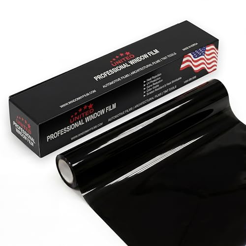 United Universal Black Window Tint Film 24' x 100' – 5% VLT...