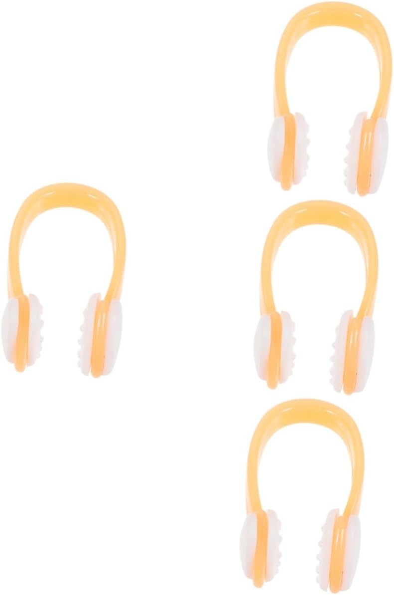 GLEAVI 4pcs Swimming Nose Clips Nonskid Diving Nose Clip for Boys and Girls for Swimming Mask