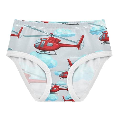Red Helicopters Blue Cloud Toddler Girls's Underwear 2T 202c1349 - Main Image