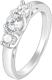 GIVA 925 Silver Zircon Love Ring | Gifts for Women & Girls Price In India