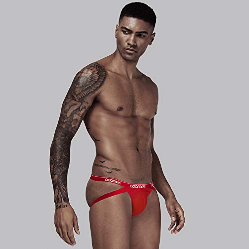 Evankin Mens Thong Underwear Sexy Jockstrap Male Lightweight Thong Butt-Flaunting G-String Briefs2