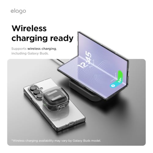 Image of elago Clear Case for Samsung Galaxy Z Fold 8 Ultra Case | Premium PC, Shockproof Bumper, Protective Cover, Precise Camera Cutouts, Sleek and Light Design (Clear)