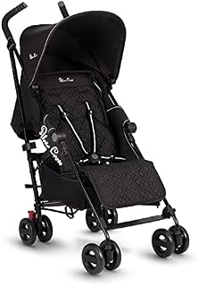 Silver Cross Zest Stroller, Compact and Lightweight Fully Reclining Baby To Toddler Pushchair  Black (New)
