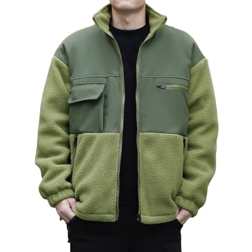 Blouson noir homme veste polaire chaude veste travail homme hiver