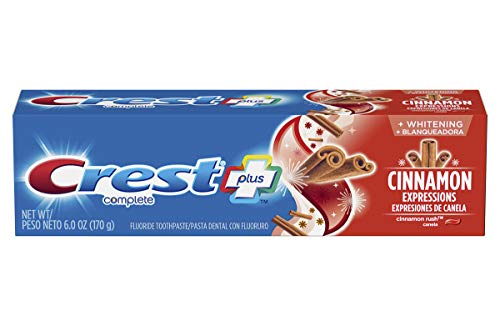 Crest Whitening Expressions Fluoride Anticavity Toothpaste, Cinnamon Rush, 6 oz (4 Pack)