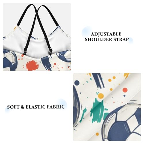 Soccer Pattern Girls One Piece Swimsuits Quick Dry Beach Swimwear Bathing Suit4