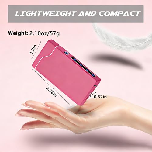 Encendedor eléctrico rosa dual arco plasma recargable USB miniatura 7