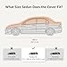 Amazon Basics Silver Weatherproof Car Cover, 150D Oxford, UV Protection, Snow Protection, Dustproof, Sedans up to 180
