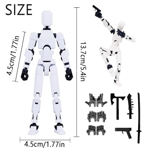 2025 New Assembly Completed-Titan 13 Action Figure,Dummy Robot 13 Action Figures Set,3D Printed Multi-Jointed Action Figures,Nova 13 Action Figure for Collectors Desktop Decorations (9pcs)