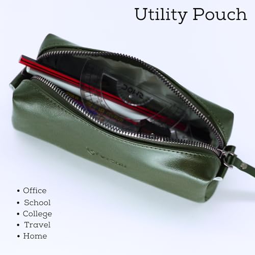 Image of VISMIINTREND High-Capacity Pencil Pouch - Convenient Organizer for School |College | Office | Travel | Gift