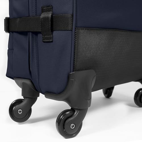 Image of EASTPAK TRANS4 S - 44L Small Cabin Wheeled Luggage, Two Compartments, TSA Lock, 360 Spinner Wheels, and Telescopic Handle, Ultra Marine