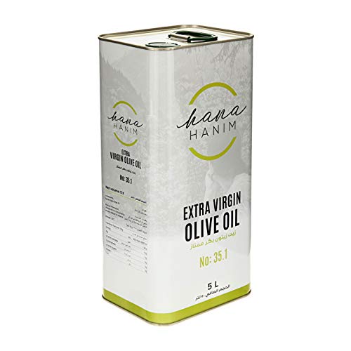 زيت زيتون هانهانيم التركي البكر الممتاز رقم 35.1 (5 لتر) | حصاد مارس 2025 | مُصفى | متعدد المزارع [تاريخ الإنتاج: 9 مارس 2025]