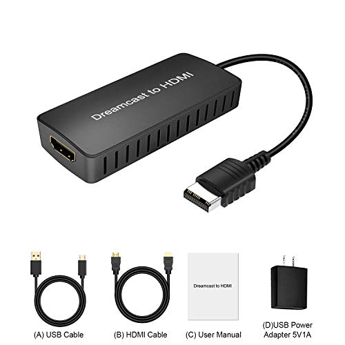 Convertisseur Sega Dreamcast HDMI Plug and Play avec sélection de format