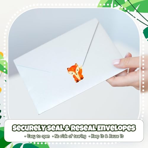 Runde Tier Aufkleber - 500 Stück Belohnungsaufkleber, Animal Sticker Rolle, Cartoon Tiermuster für Kinder