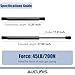 st270edi-45 27 Inch 45lb 200N Gas Struts Spring Shocks Lift Supports for Tonneau Cover Shell Pickup Bed Truck Undercover Top Topper Replacement Parts, ST270P45EZ10, st270edi2-45, Set of 2 by AUCLIDIS