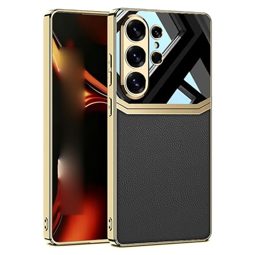 Coque protection antichoc Samsung S26 Ultra étui cuir noir