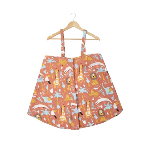 Image of Wakefit Nursing Pillow with Cape for Breastfeeding & Baby Care | 5 in 1 Feeding Pillow with 100% Cotton Removable Cover | Super Soft & Machine Washable | Jungle Zoo