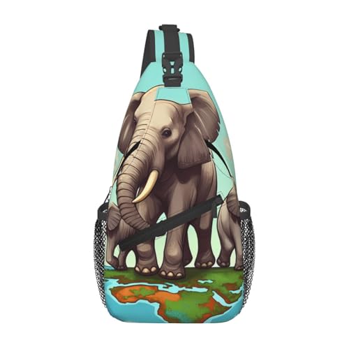 Bolso cruzado Elephants para hombre y mujer miniatura 1