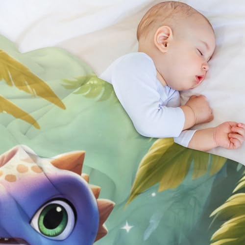 Manta de dinosaurios de 130x150 cm cálida para cama y sofá 4
